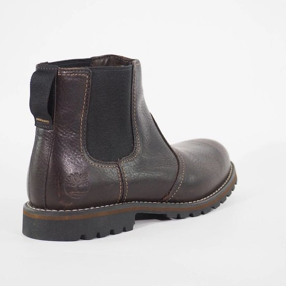 Timberland Men\'s Larchmont Dark Brown Leather Chelsea Boot 9706A ALL SIZES main image 6